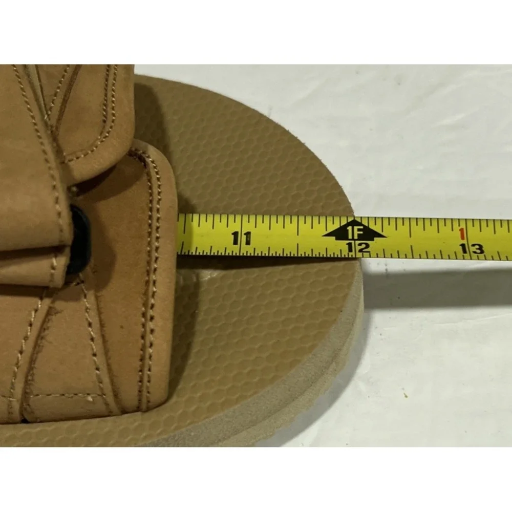 Suicoke GGA-VCU Slide Sandals Tan Triple Adjustable Straps Vibram Sole Men's 12